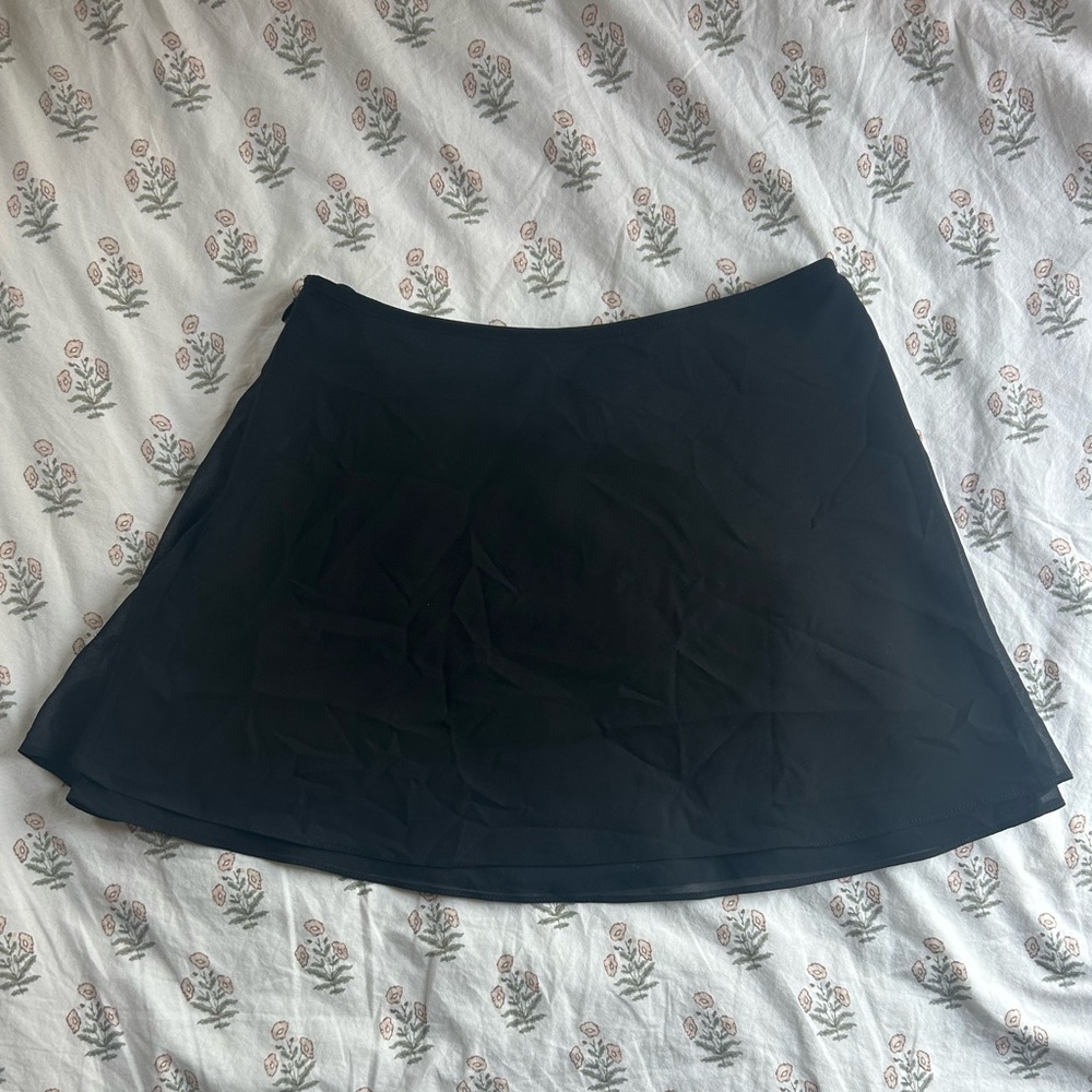 Black Mini Skirt with Bow Detail - Picture 2 of 2